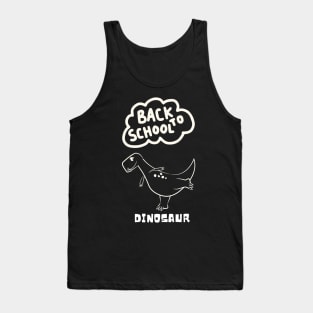 back to  School Dinosaur Tank Top